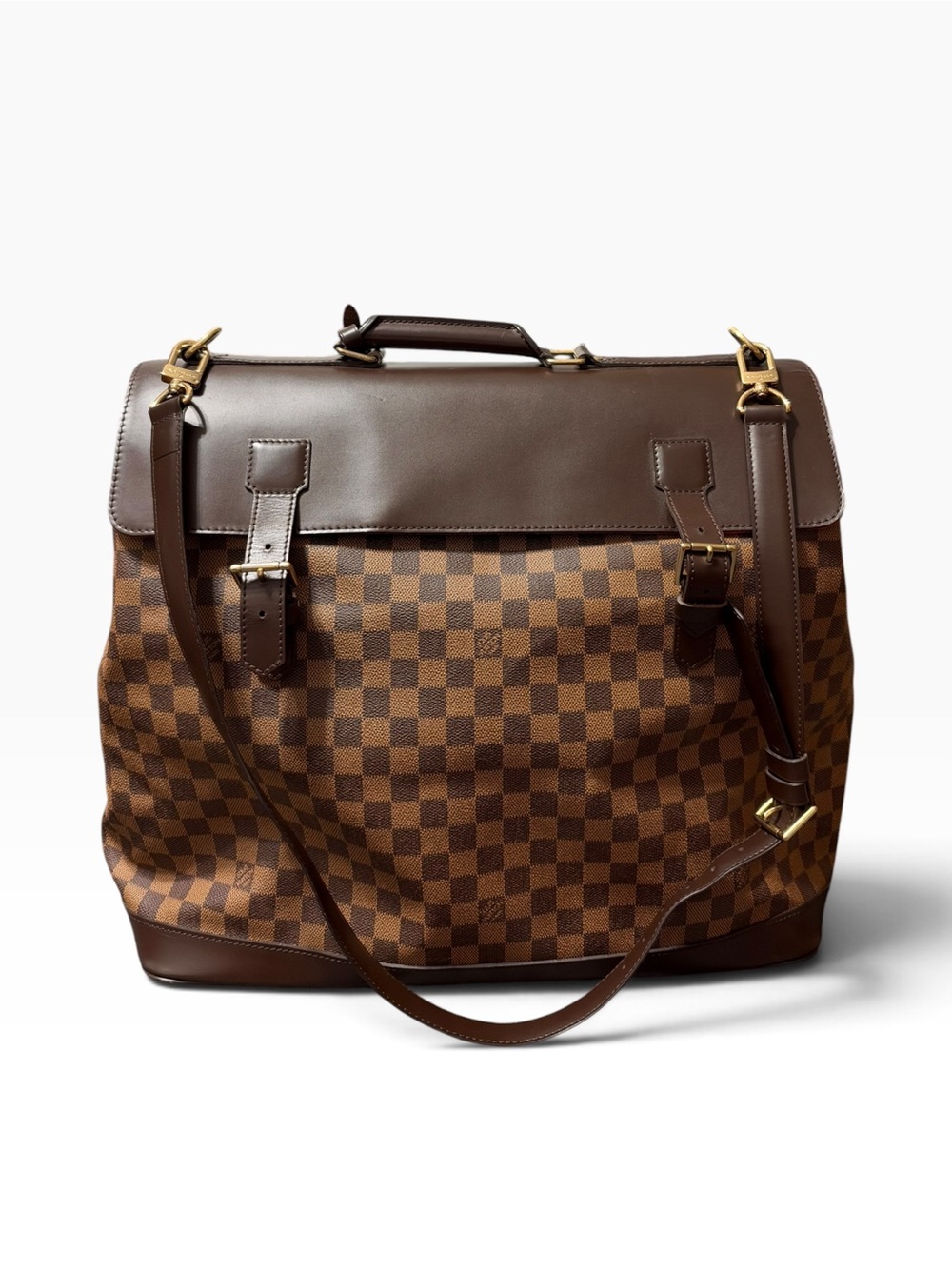 Louis Vuitton Damier Ebene West End GM Large Travel Messenger Bag